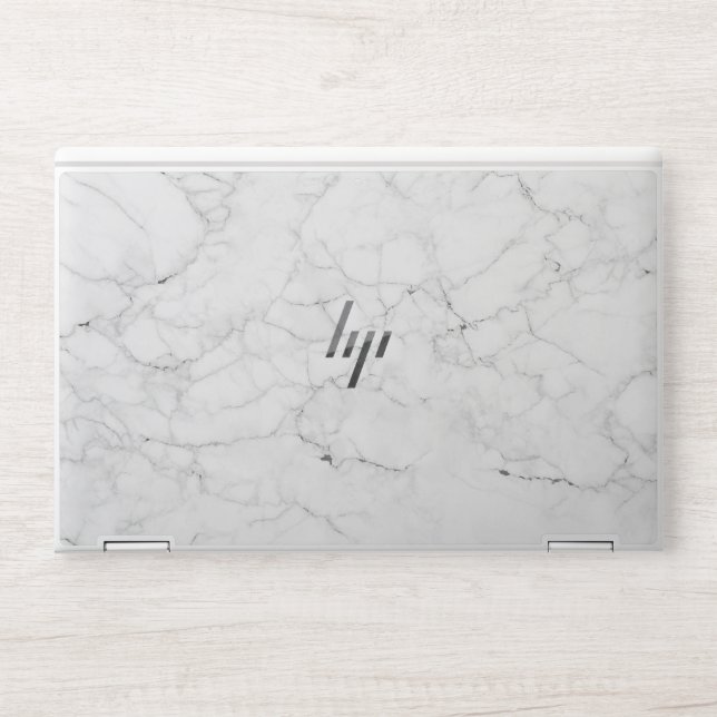 Elegant White Marble  HP Laptop Skin (Front)