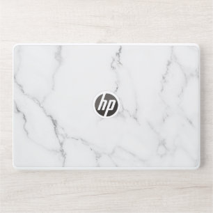 Elegant White Marble HP Laptop Skin