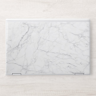 Elegant White Marble HP Laptop Skin