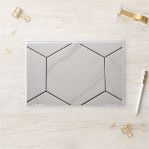 Elegant White Marble HP Laptop Skin