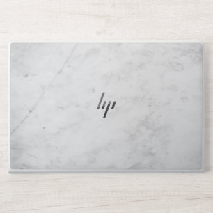 Elegant White Marble HP Laptop Skin