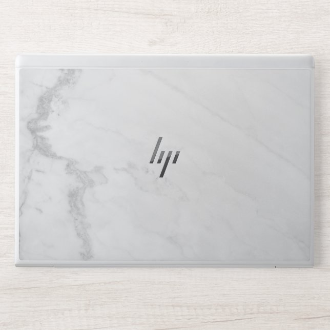 Elegant White Marble  HP Laptop Skin (Front)