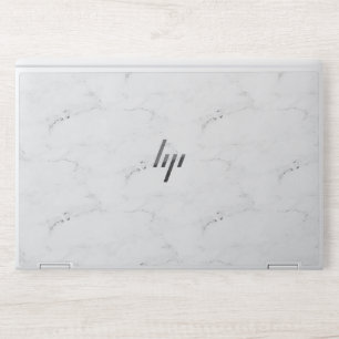 Elegant White Marble HP Laptop Skin