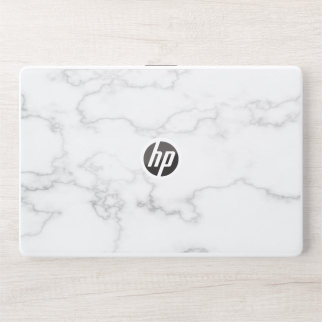 Elegant White Marble  HP Laptop Skin (Front)