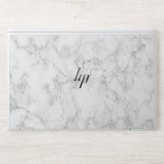 Elegant White Marble HP Laptop Skin