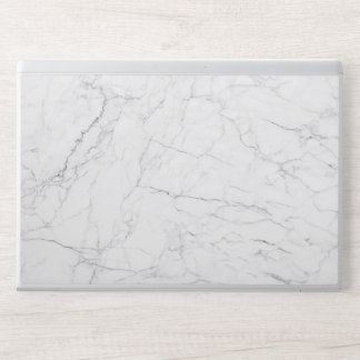 Elegant White Marble HP Laptop Skin
