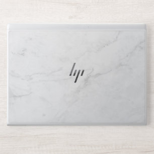 Elegant White Marble HP Laptop Skin