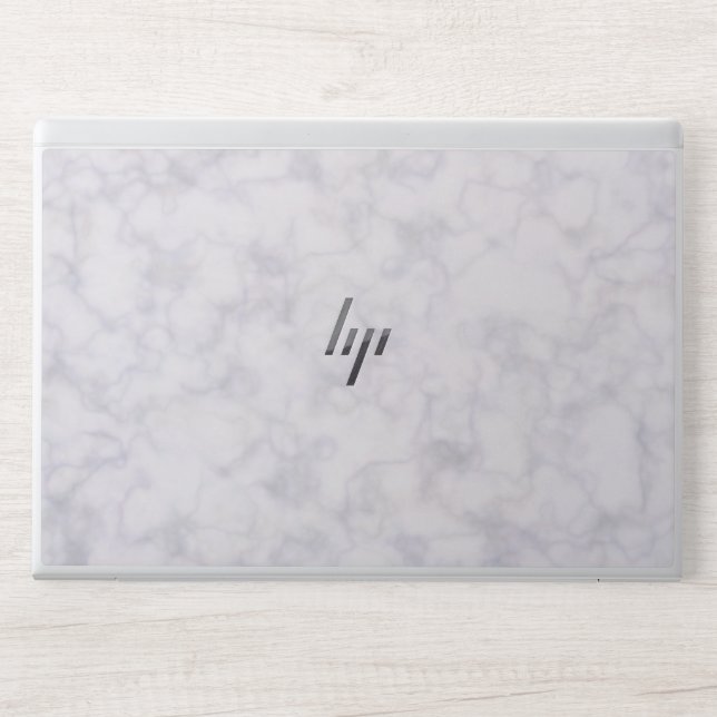 Elegant White Marble  HP Laptop Skin (Front)