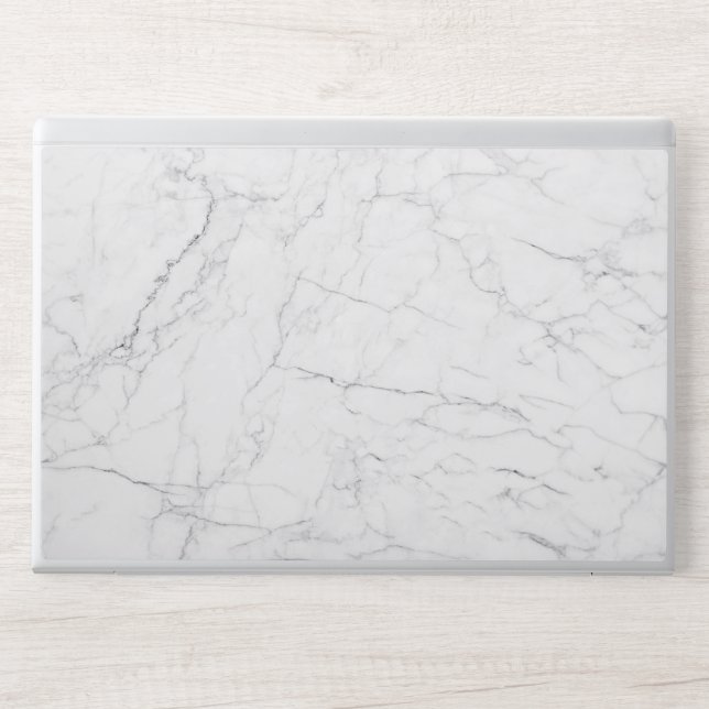Elegant White Marble  HP Laptop Skin (Front)