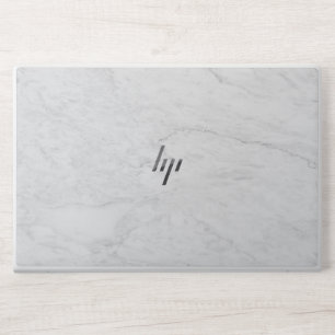 Elegant White Marble HP Laptop Skin