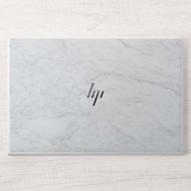 Elegant White Marble  HP Laptop Skin (Front)