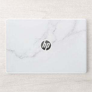 Elegant White Marble HP Laptop Skin
