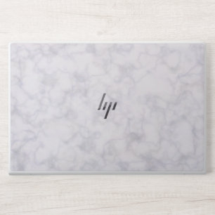 Elegant White Marble HP Laptop Skin