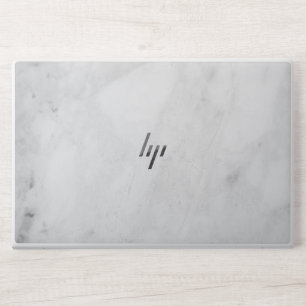 Elegant White Marble HP Laptop Skin