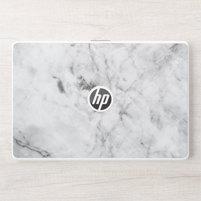 Elegant White Marble  HP Laptop Skin (Front)