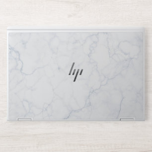 Elegant White Marble HP Laptop Skin