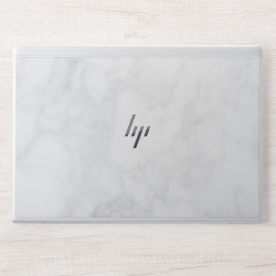 Elegant White Marble HP Laptop Skin