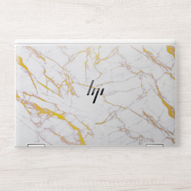 Elegant White Marble  HP Laptop Skin (Front)