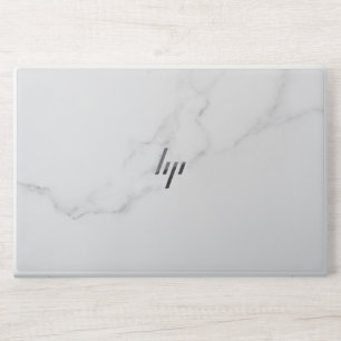 Elegant White Marble HP Laptop Skin