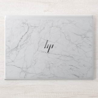 Elegant White Marble HP Laptop Skin