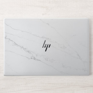  Elegant White Marble HP Laptop Skin