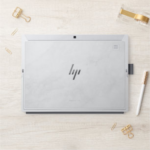 Elegant White Marble HP Laptop Skin