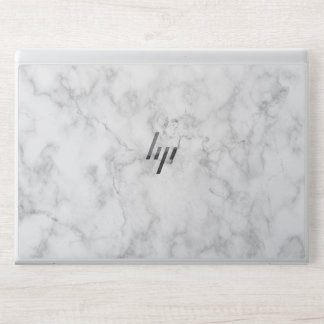 Elegant White Marble HP Laptop Skin