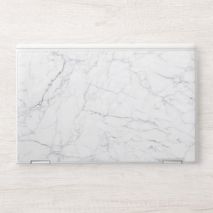 Elegant White Marble HP Laptop Skin