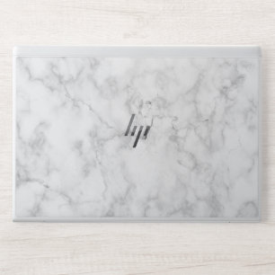 Elegant White Marble HP Laptop Skin
