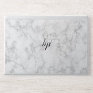 Elegant White Marble HP Laptop Skin