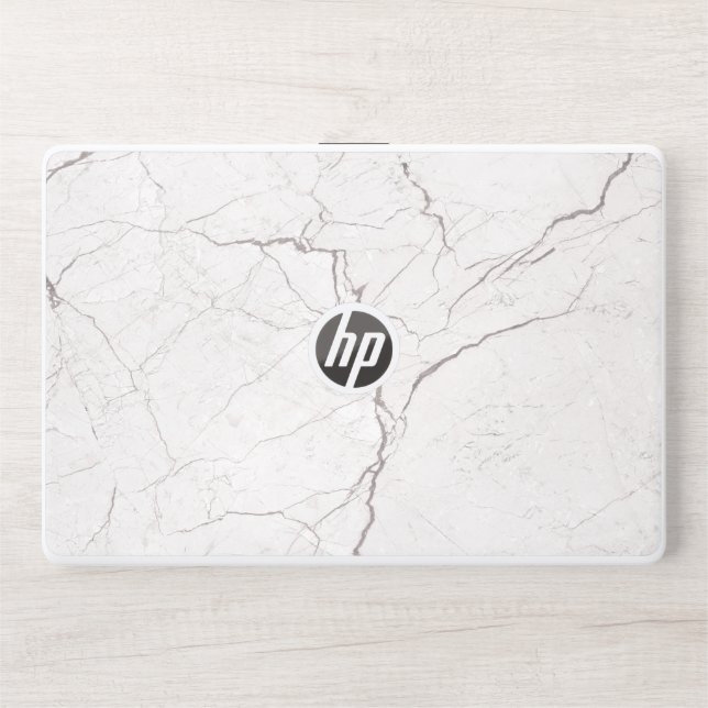 Elegant White Marble  HP Laptop Skin (Front)