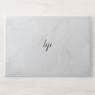 Elegant White Marble HP Laptop Skin