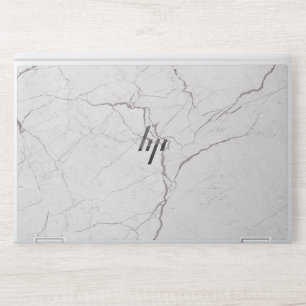 Elegant White Marble HP Laptop Skin