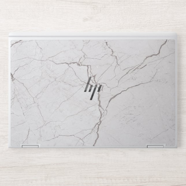 Elegant White Marble  HP Laptop Skin (Front)