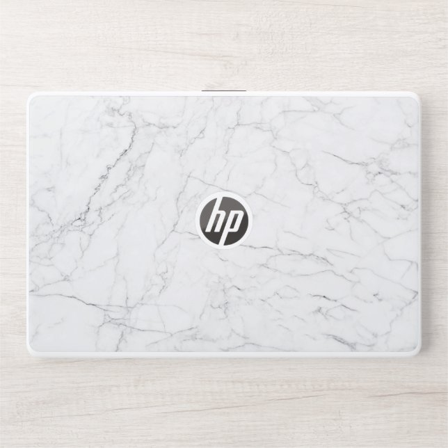 Elegant White Marble  HP Laptop Skin (Front)
