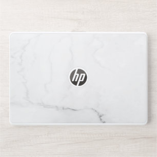 Elegant White Marble HP Laptop Skin