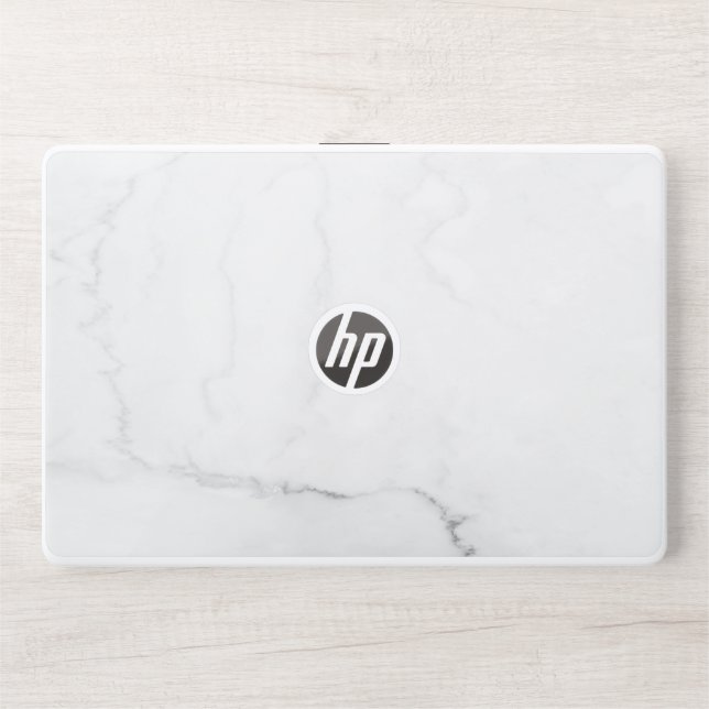 Elegant White Marble  HP Laptop Skin (Front)