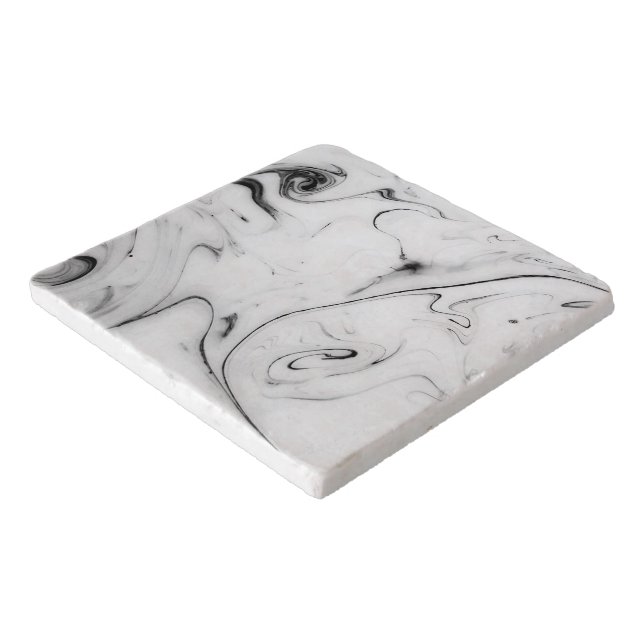 Elegant white marble image trivet (Corner)