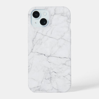 Elegant White Marble iPhone 15 Case