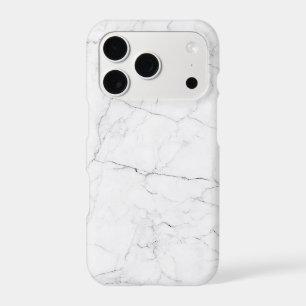 Elegant White Marble iPhone 17 Pro Case