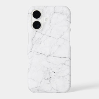 Elegant White Marble iPhone 17 Case