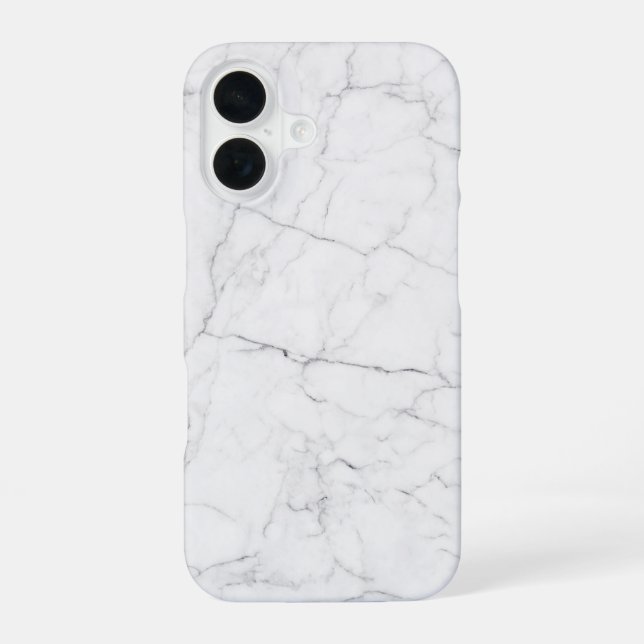 Elegant White Marble  iPhone Case (Back)