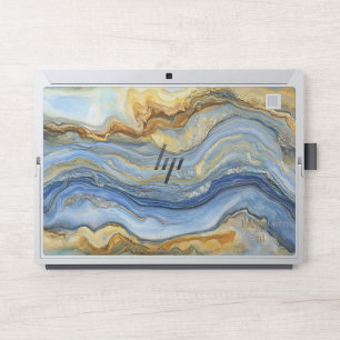 Elegant white marble laptonp skin . 