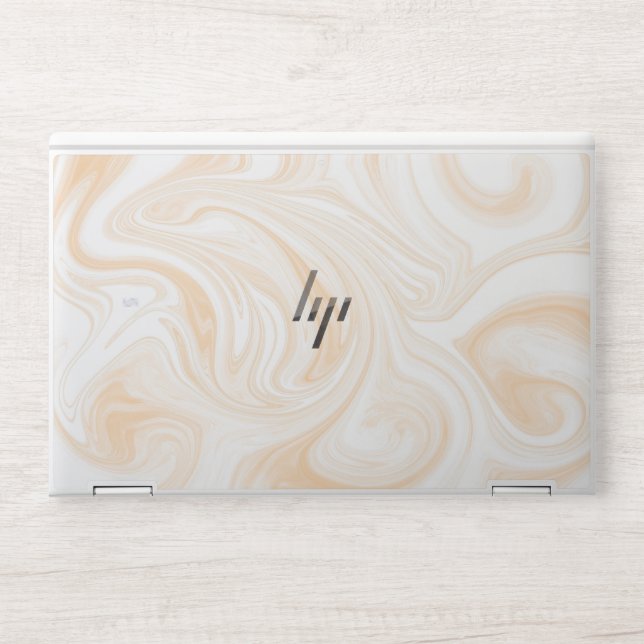 Elegant White Marble Laptop Skin  (Front)