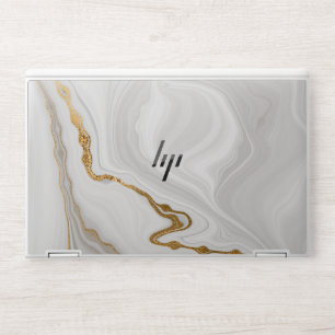 Elegant White Marble Laptop Skin