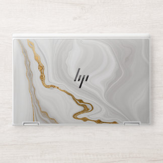 Elegant White Marble Laptop Skin
