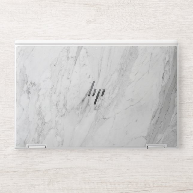 Elegant white Marble Laptop skin  (Front)
