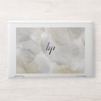 Elegant White Marble Laptop Skin