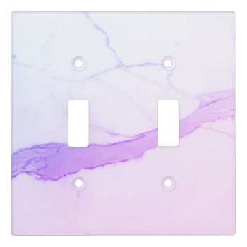 Elegant White Marble Light Switch Cover by TheSillyHippy at Zazzle