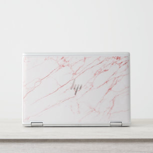 Elegant White Marble Minimalist Chic HP Laptop Skin